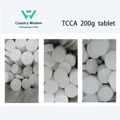 TCCA 200g chlórová tableta, šumivá rýchlorozpustná sterilizačná tableta