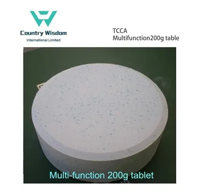 TCCA Multifunkčná 200g tableta na dezinfekciu vody v bazéne