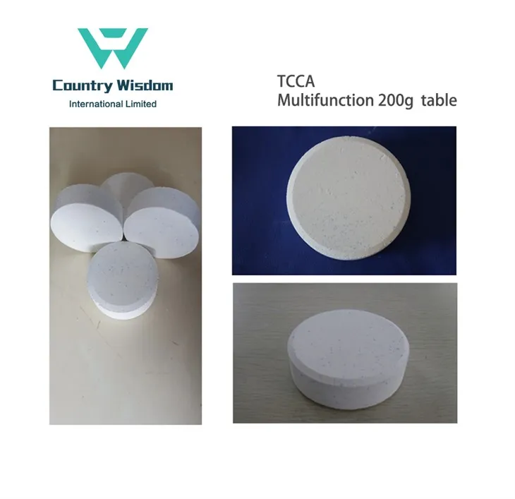 TCCA Multifunction 200g Tablet For Swimming Pool Water Disinfectant